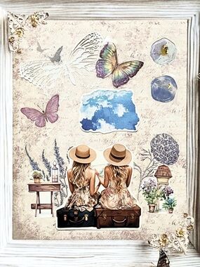 Best Friends, Sisters, Girlfriends DIY & Craft Pack for Bullet, Junk Journals